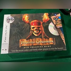 100% Complete Disney Pirates of the Caribbean DVD Treasure Hunt Board Game